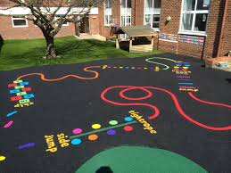 Agility Trail Playground Markings School S Playground Deco Preschool Playground Playground Painting Kids Playground