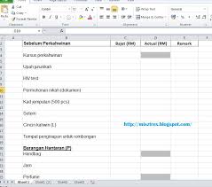 Checklist persiapan kahwin lagi sebulan (counting days!!) ok, aku sengaja buat coretan ni hanya sekadar diari akula. Checklist Bajet Perbelanjaan Perkahwinan Excel Athirahassin