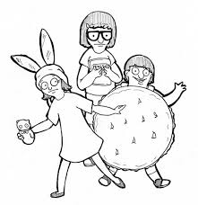Bobs Burgers Family Coloring Book Cartoon Coloring Pages Coloring Pages Coloring Books