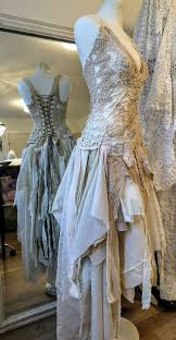 Tattered Wedding Dress Vintage Inspiredbridal Gown Fairyboho Etsy Tattered Wedding Dress Etsy Wedding Dress Rustic Dresses