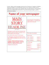 Students who need newspaper templates will enjoy using our cloud designer! Newspaper Template 7 Free Templates In Pdf Word Excel Download