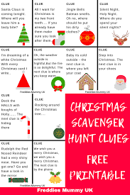 Christmas Scavenger Hunt Clues Free Printable Inspired By Christmas Songs Christmas T Christmas Scavenger Hunt Scavenger Hunt Clues Treasure Hunt Clues