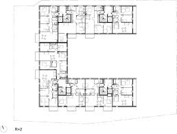 Gallery Of 34 Social Housing Units In Bondy Atelier Du Pont 24 Social Housing Residential Building Plan Hotel Floor Plan