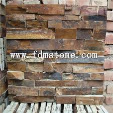 The main cost factor when putting in any exterior or retaining wall is the amount of excavating and grading required to make the structure level. Exterior Multi Rusty Natural Slate Split Face Cultured Stone Wall Cladding Thin Stone Veneer Flexible Stone Wall Decor Ledge Stone China Rusty Brick Stacked Cladding Stonecontact Com