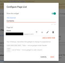 Page list gadget won't show existing pages - Blogger Community