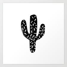 Black And White Cactus Print Buy Cactus Linocut Square Art Print Black And White Hipster Decor Minimal Modern Art Print By Monoo Worldwide Shipp Hipster Decor Modern Art Prints Square Art