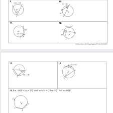 Rfhs geometry unit 10 section 4 circles inscribed by angles and polygons. Unit 10 Circles Homework 5 Inscribed Angles 4 Geometry Curriculum All Things Algebra