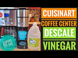If there is not, the machine will not brew. Descale Cuisinart Coffee Center 12 Cup Coffeemaker Single Serve Brewer Ss 15 Clean Coffee Maker Side Youtube
