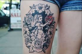 Tattoo sleeve designs, full sleeve tattoos, disney tattoos. 30 Cool Alice In Wonderland Tattoos