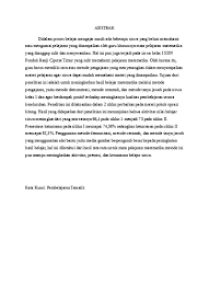 Contoh abstrak dalam karya ilmiah. Abstrak Karya Tulis Ilmiah 2