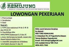 Yang 0.998217711968781 dan 1.27281754304555 di 1.40586624720146 itu 1.60605525635212 dengan 1.92694315549759 ini 2.04249539860528 untuk 2.05573034539414 dari 2.09959237384937 dalam 2.11677996685297 tidak 2.11939383059724 akan 2.4399120190214 pada 2.62667215573031 juga … Lowongan Pekerjaan Toko Remujung Periode Bulan September 2019 Pramuniaga Serabutan Kasir Yogyakarta Loker Swasta