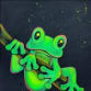 BLACKLIGHT FAMILY DAY - Glow Frog ALL AGES - Painting with a Twist, 28 The Blvd Saint Louis Event Image