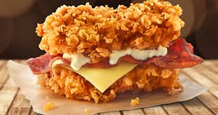 Enjoy the best of kfc with classic chicken zinger, 4 hot wings and a large popcorn! Kfc Singapore Launches Mozzarella Zinger Double Down Burger And Sour Cream Onion Fries Mustvisit Sg
