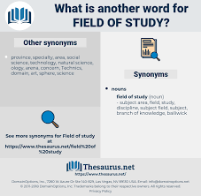 Synonyms For Field Of Study Thesaurus Net