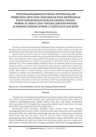 Tindak pidana korupsi dan komisi pemberantasan korupsi. Pdf Pertanggungjawaban Pidana Notaris Dalam Pembuatan Akta Yang Didasarkan Pada Keterangan Palsu Dihubungkan Dengan Undang Undang Nomor 30 Tahun 2004 Tentang Jabatan Notaris Jo Undang Undang Nomor 2 Tahun 2014 Dan Kuhp