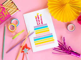 I call this card the double betty for it's beauty. Make A Sweet Washi Tape Last Minute Birthday Card