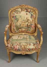 Louis Xv Giltwood Fauteuil With Original Beauvais Tapestry French C 1765 Rococo Armchair Wood Arm Chair Ornate Furniture