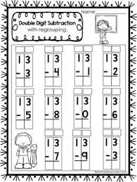 Related pages ►other subtraction worksheets | row subtraction worksheets. 50 Double Digit Subtraction With Regrouping Printable Worksheets In A Pdf File Numbers 10 25 Prints A Total Math Subtraction Teaching Subtraction Subtraction