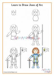 This is the story of joan of arc, her leadership of the french army against the british, the many battles she wins and then being branded a witch once she is no longer needed. Learn To Draw Joan Of Arc