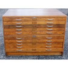 Vintage Mayline Wood 10 Drawer File Cabinet Flat File Cabinet Vintage Filing Cabinet Wood Storage Cabinets