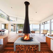 This simple and modern freestanding fireplace is the perfect size for heating a small room and burns cleanly so you can feel good about having it indoors. Free Standing Fireplace All Architecture And Design Manufacturers Videos