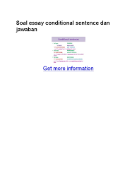 Check spelling or type a new query. Soal Esssay Conditional Beserta Jawabanya