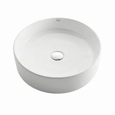 Round Ceramic Vessel Bathroom Sink In White Ceramic Bathroom Sink Ceramic Vessel Vessel Sink