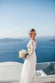 Dreamy Romantic Wedding In Santorini Lejla Romano Chic Stylish Weddings Stylish Wedding Gorgeous Bride Santorini Wedding