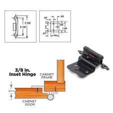 3/8'' self closing black kitchen