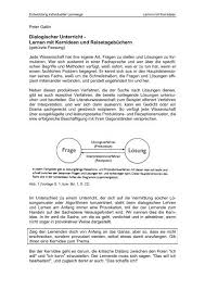 Fühle dich frei, in das material hineinzuschnuppern und es für deine eigenen schüler:innen anzupassen. Gallin Dialogischer Unterricht Pdf Standardsicherung Nrw