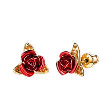 Maybe you would like to learn more about one of these? Boucles D Oreilles Fleur Rose Rouge