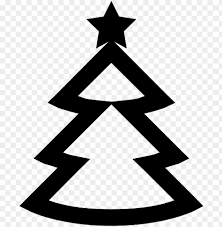 Black and white christmas tree graphics. Christmas Tree Icon Free And Vector With Christmas Tree Icon White Png Free Png Images Toppng