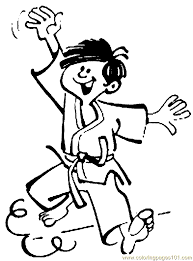 Boxing Judo Karate Coloring Page 06 Coloring Page Free Printable Coloring Pages Coloring Pages Free Coloring Pages Sports Coloring Pages