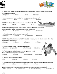 Perhaps it was the unique r. Wild Wisdom Quiz 2016 Previous Question Paper Junior School Level Classes Iii To V