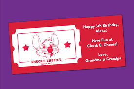 Gift cards for google play have existed for ages, but the option to send a gift directly via email is new. Gifts Chuck E Cheese