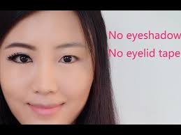 How To Make Eyes Look Bigger For Asian Monolid Puffy Eyes Without Eyeshadow Or Eyelid Tape Youtube Big Eyes Makeup Asian Eye Makeup Puffy Eyes Makeup