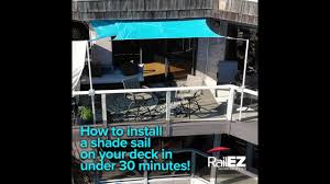 Check spelling or type a new query. How To Install A Shade Sail On Your Patio Balcony Or Deck