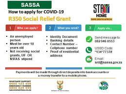 Applicants can apply via whatsapp by sending a message to 082 046 8553. Nydarsa On Twitter Details On Applying For The Covid19 R350 Sassa Social Relief Grant