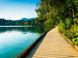 Así le gusta autodenominarse a eslovenia, país que lucha por forjar su imagen soberana y demostrar que su territorio, rico en paisajes salvajes, es digno de conquistar a viajeros en busca de nuevos destinos. Sendero De Madera En El Lago Sangro En Eslovenia Europa Foto De Stock Crushpixel