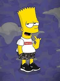 Supreme X Bart Simpson Wallpaper Hd For Android Apk Download Bart Simpson Tumblr Simpson Wallpaper Iphone Bart Simpson