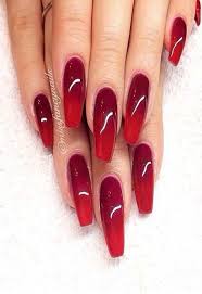 Wait, these ombré nails are so freaking cool. Cute Red Ombre Acrylic Nails Nail And Manicure Trends