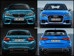 Photo Comparison Audi Rs3 Sportback Facelift Vs Bmw M2 Bmw Audi Rs3 Audi