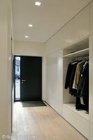 Final Selection Entry Door 48x96 Solid Wood Flush Black Left Hand Pull 12 Glass Sidelite Black Handleset Hal Ontwerp Moderne Inkomhal Huis Interieur