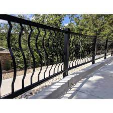 Available in 12 colors, including textured finishes. Ez Handrail 6 Ft X 36 In Textured Black Aluminum Curved Baluster Straight Railing Kit Ezcb6r Hb The Home Depot