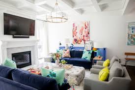 If you have a large living room, and you need a space for kids to play, consider devoting a part of the room to a play area. Kendall Simmons Living Room Design Home Hello Happiness