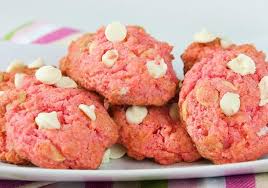 Now all you need is a spoon and netflix series to. Pink Velvet White Chocolate Cookies Duncan Hines White Chocolate Cookie Recipes Chocolate Cookie Recipes White Chocolate Chip Cookies