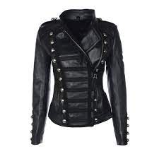 Benedetta Military Ladies Black Leather Jacket Womens Leather Jackets Uk Military Jacket Women Military Fashion Leather Jackets Women