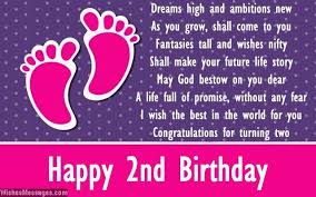 Happy Birthday Wishes For My 2 Year Old Daughter Second Birthday Poems Happy 2nd Birthday Poems Girl 2nd Birthday Happy 2nd Birthday Birthday Poems