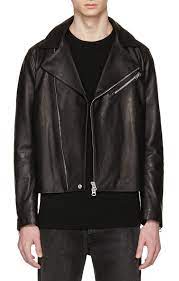 Acne Studios Black Leather Axl Jacket From Ssense Men Style Fashion Clothing Shopping Recomm Best Leather Jackets Leather Jacket Men Leather Jacket Style