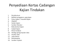 Pembudayaan kajian tindakan panitia pendidikan islam skpp 5(1). Penyediaan Kertas Cadangan Kajian Tindakan